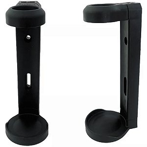 Suporte Dispenser de Plástico Preto para Linha Naturys