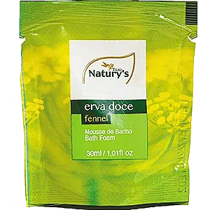 Kit 1000 Mousse de banho Erva Doce Naturys 30 ML