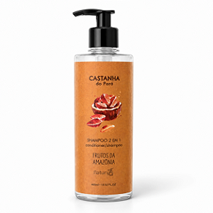 Shampoo 2 em 1 Castanha do Pará 400ml – Frutos da Amazônia | Natury's Luxo