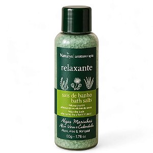 Kit 500 Sais de Banho Relaxante Naturys Frasco 50g