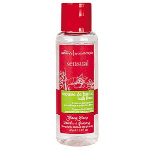 Kit 100 Mousse Banho Sensual Naturys Frasco 35ml