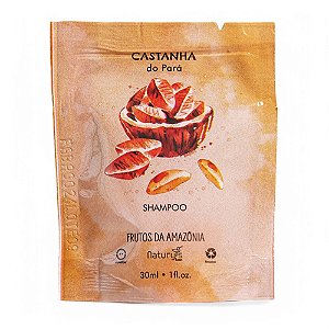 Kit 200 Shampoo Frutos da Amazônia Castanha do Para Naturys Sachê 30ml