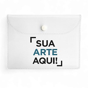100 Nécessaire de Plástico com Botão 12cm x 19cm – Personalize e Monte seu Kit Higiene