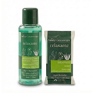 Kit Shampoo 2 em 1 35ml + Sabonete 20g | Naturys Aromaterapia Relaxante
