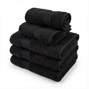 Kit 3 Toalhas de Banho Teka Duomo Preta – Conforto, Sofisticação e Absorção Superior