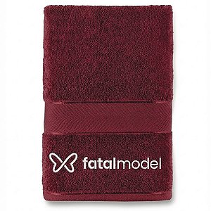 Kit 18 Toalhas de Banho Teka Premium Personalizada Vermelha - Coleção Duomo