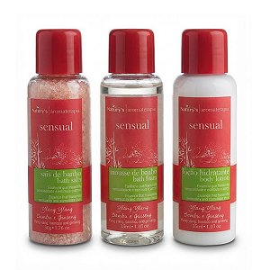 Kit Spa Sensual: Mousse + Sais de Banho + Hidratante 35ml - Ideal para Hotéis e Resorts