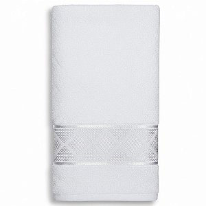 Toalha de Rosto Branca Capri 100% algodão | O Toque de Sofisticação que seu Banheiro Merece