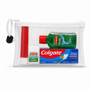Kit Higiene Viagem Premium Wegreen com Necessaire Telada | 5 Itens