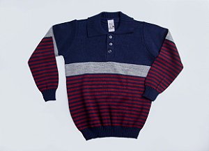 Camisa infantil / juvenil listrada
