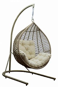 Balanço suspenso Pingo com suporte - Corda náutica by DeckDecor.