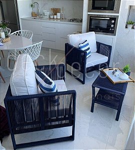 Conjunto de Poltronas Bahia + Mesa de Centro by DeckDecor
