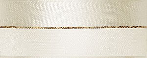 Fita Cetim Organza Gold 38Mm 10M Papyrus