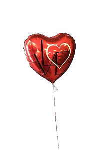 Balão 46cm Coração Unitário Love Vermelho