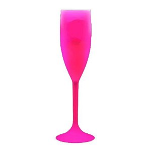 Taça de Champagne Rosa Neon 180ML