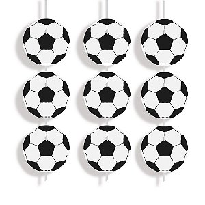 Cortina Decorativa Bolas de Futebol