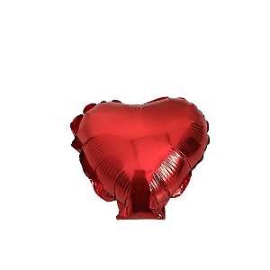 Balão Coração Vermelho 5''
