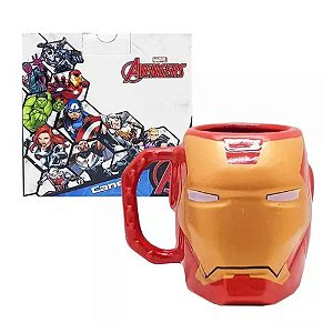Caneca 3D Iron Man 400ml - Marvel Avengers