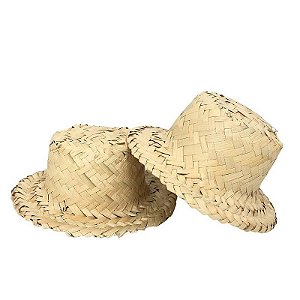 Chapéu de Palha Decorativo - 12cm X 7cm
