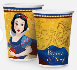 COPO PAPEL 180ML BRANCA DE NEVE 12UN