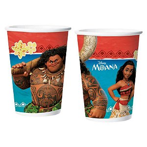 COPO PAPEL 180ML MOANA 12UN