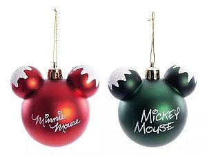 BOLA MICKEY MINNIE SORT VRM/VRD/BCO 8CM (DISNEY) C/4 PC