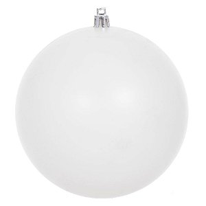 BOLA NATAL FOSCA (BRANCO) 12cm (FLORARTE) Vol. 38