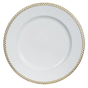 SOUSPLAT DE PLASTICO BRANCO DOURADO 33D (FLORARTE) Vol. 3