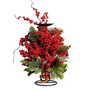 PORTA VELA  BERRY 13CM