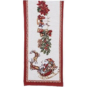 CAMINHO DE MESA NATAL COLORIDO 33cmX2,3m (FLORARTE) Vol. 6