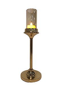 CASTIÇAL DOURADO 33cm