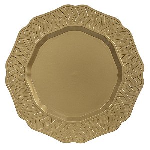 SOUSPLAT DE PLASTICO (DOURADO) 33D (FLORARTE) Vol. 9