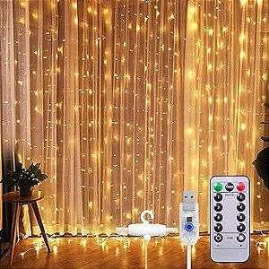 CORTINA 300 LEDS WM PISCA COM CONTROLE