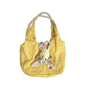 PASCOA BOLSA PRESENTE COELHO (AMARELO) 30X22CM (FLORARTE) VOL. 1