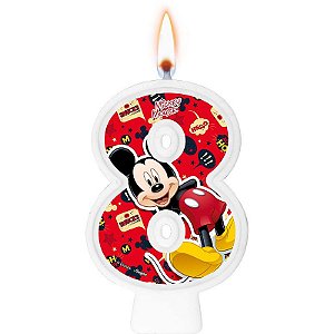 Vela Numeral Mickey Número 8