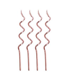Vela Espiral Rose Gold
