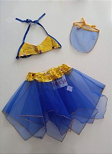 FANTASIA ODALISCA  AZUL INFANTIL
