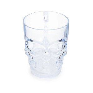 CANECA CAVEIRA TRANSPARENTE C/1 UN