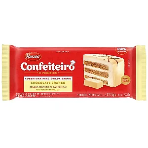 COBERTURA HARALD CONFEITEIRO FRACIONADA SABOR CHOCOLATE BRANCO  1,010kg