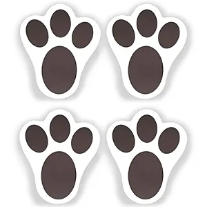 Adesivo Patinhas de Coelho – Cartela com 3 unidades