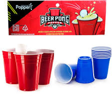Kit Beer Pong Descartável – 500m (12 copos e 2 bolinhas)
