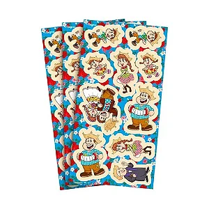 Adesivo Decorativo Família Caipira – Kit com 3 Cartelas