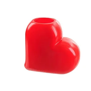 Vaso Coração Decorativo Vermelho – 01 unidade