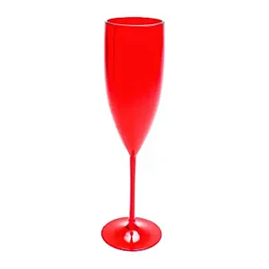 Taça de Champanhe 170 ml – Vermelho Sólido – 1 Unidade