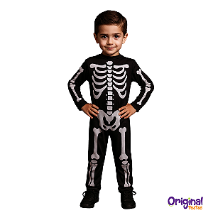 FANTASIA ESQUELETO INFANTIL