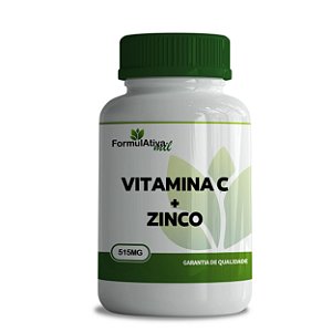 Vitamina C 500mg + Zinco 15mg (30 Cápsulas) - Fórmulativa Mil