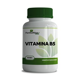 Vitamina B5 (Ácido Pantotênico) 500Mg (60 Cáps) - Fórmulativa Mil