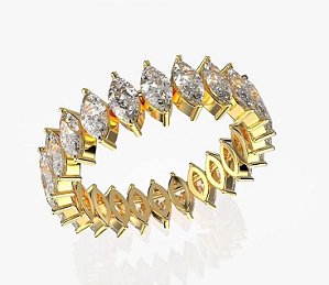 Anel Maleável em  ouro amarelo 18 k com Topázios naturais e  Topázio azul.