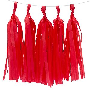 Franja Tassel (5 und) - Vermelho