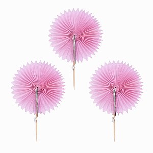 Rosa Tutti Frutti - Mini Leque Topper